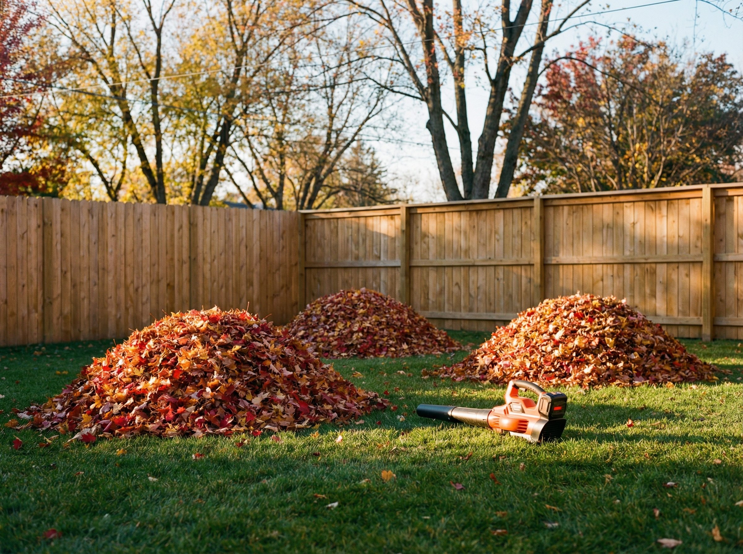 Fall Leaf Piles for Season clean up in Huntsville, AL