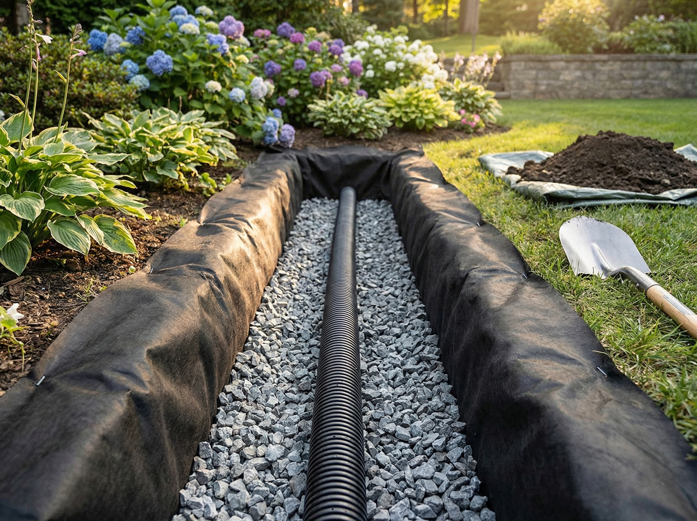 French drain installation Huntsville, AL