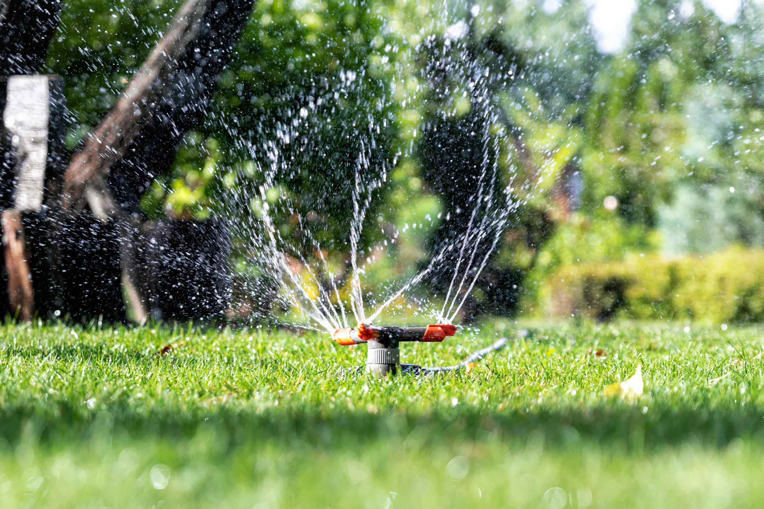 Sprinkler system from King's Cut Landscaping Huntsville, AL