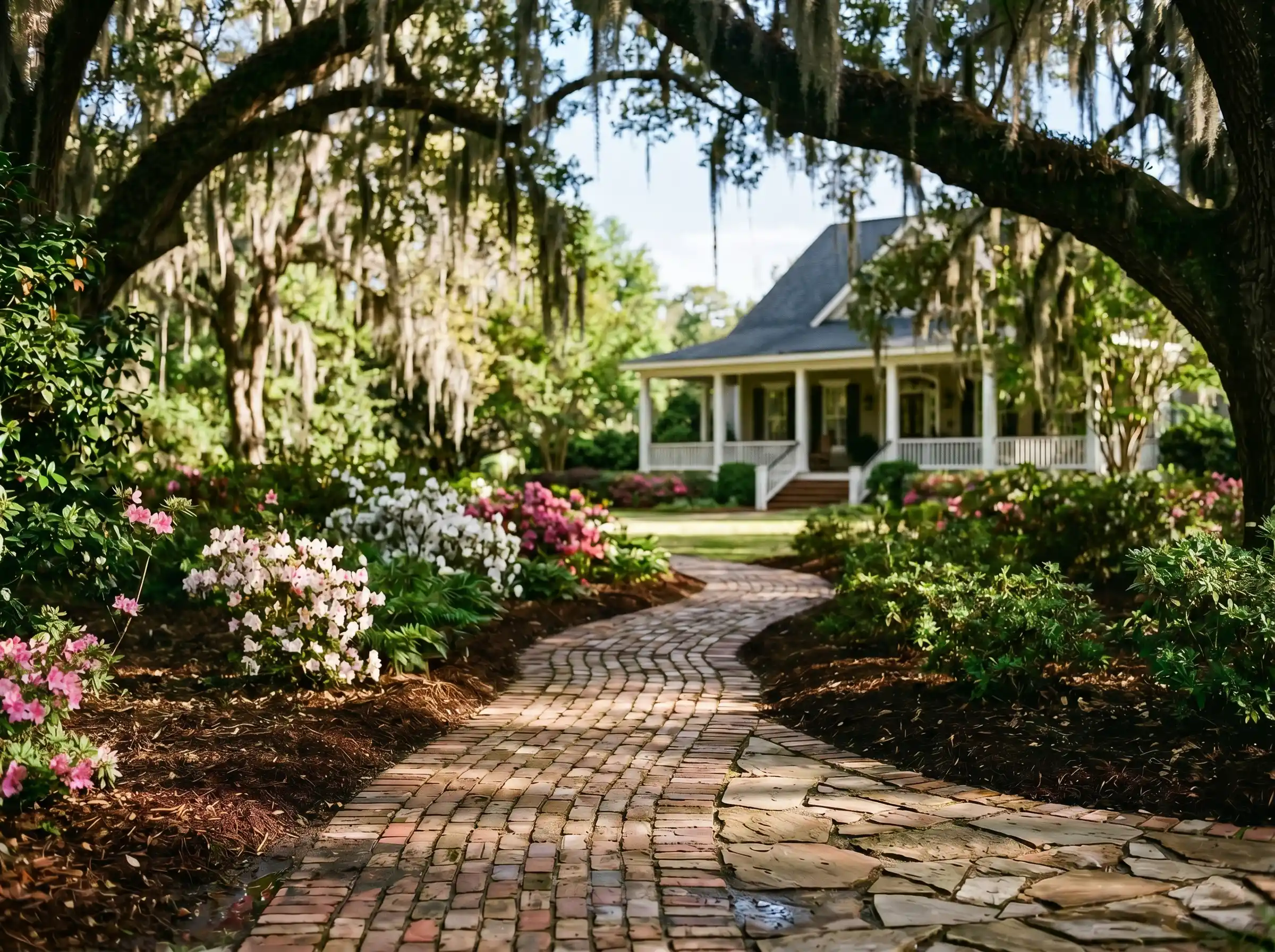 Hardscapes path to the home in Limestone County AL