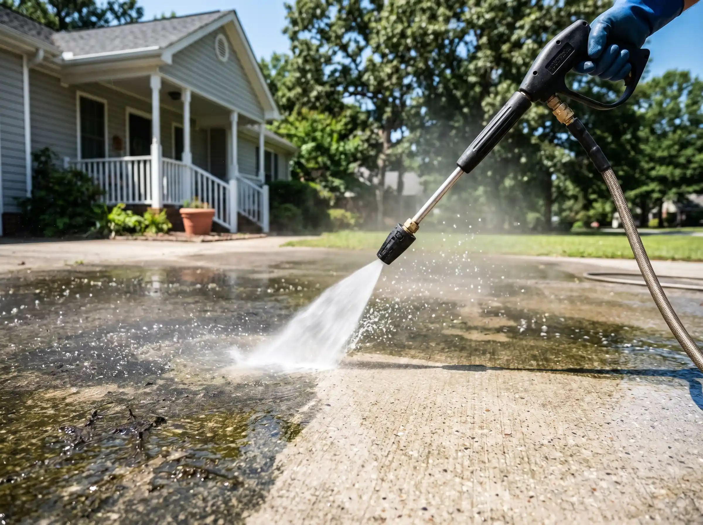 Pressure Washing Driveway in Huntsville, AL 