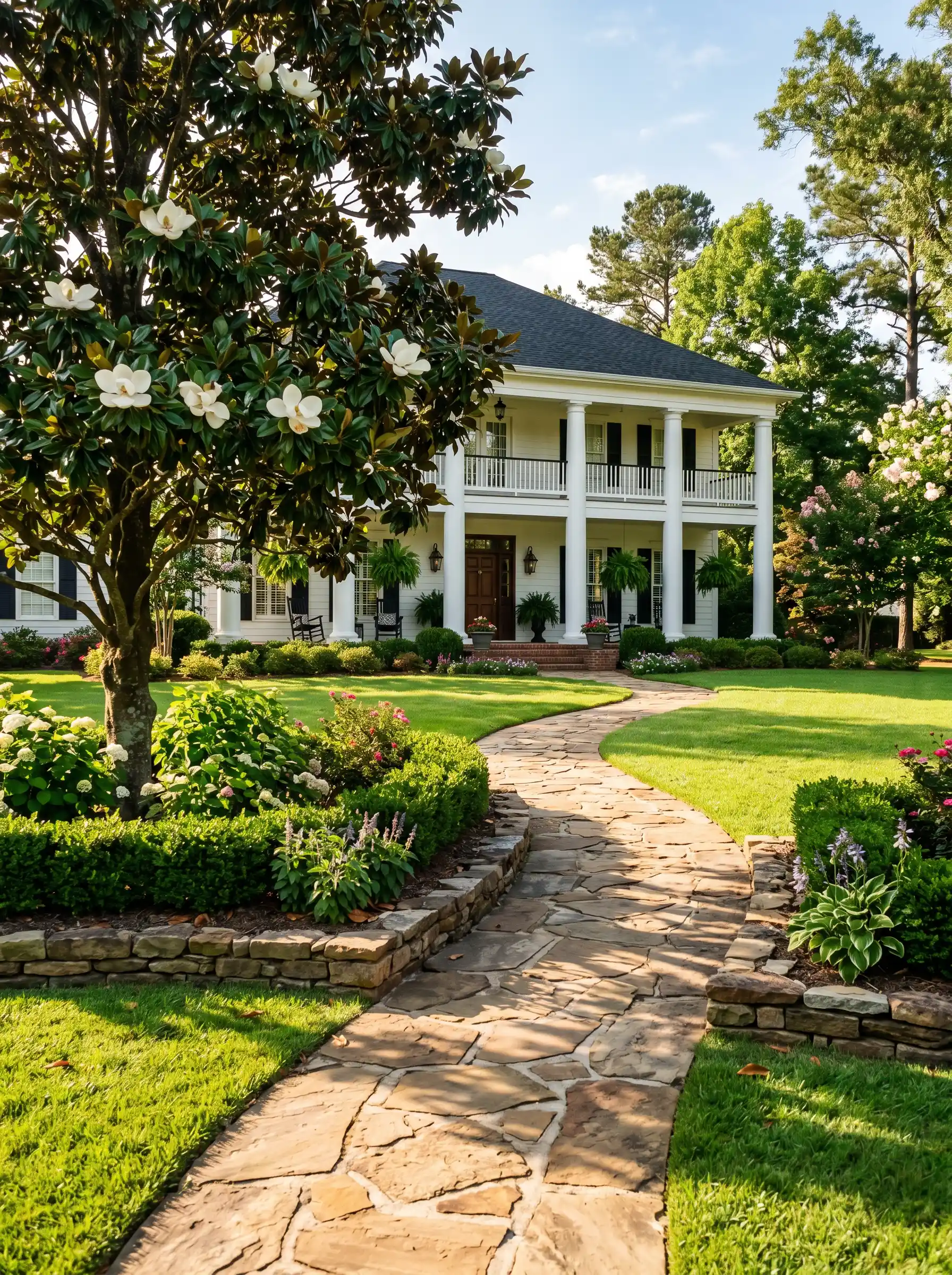 Stone hardscapes walkway Huntsville, AL